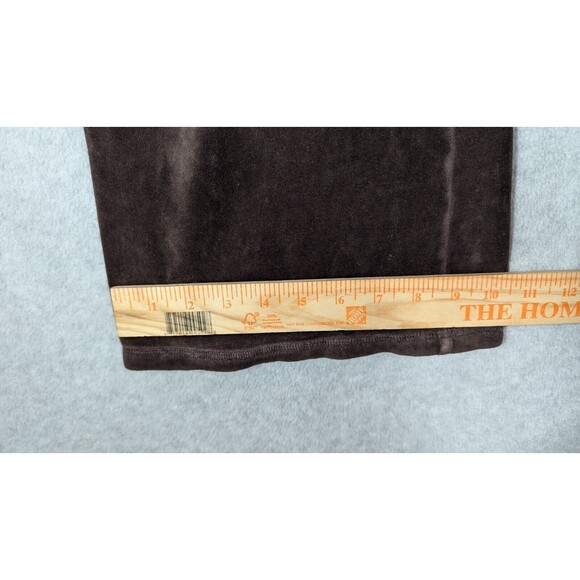 Juicy Couture Pants Women Petite Y2K Vintage Velour Flare Butt Snap Back Pockets - Picture 11 of 12